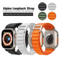 Alpine Loop Watch Strap For Apple watch series 1 2 3 4 5 SE 6 7 8 Ultra For Apple 42mm 44mm 45mm 49mm belt for iWatch. 
