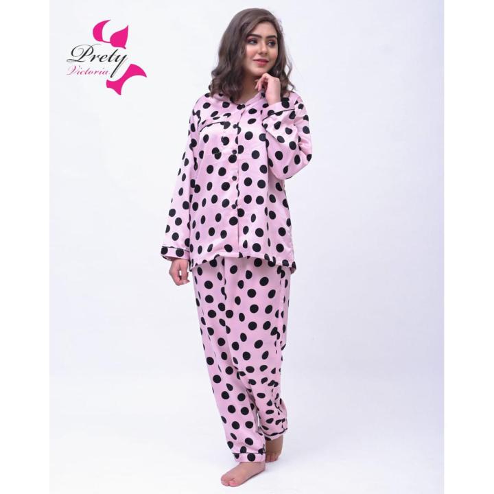 Matching Jammies for Families Pajamas Sets Two-Piece Polka dot print pyjama set