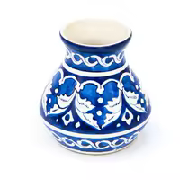 Small Bulb Vase | Multani Blue Pottery Vase | Blue Pottery Bulb Vase | Handmade Ceramic Vase | Handcrafted Vase | Small 