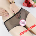 Full sheer panties, feminine lace, ultra-thin mesh, mid-rise, plus-size, chubby, MM, temptation, hot, hairy triangle. 