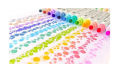 Wave Point Color Pen - 12 Color Watercolor Pen Set, Comfortable Ergonomic Design, Vibrant Water-Based Ink, Suitable for Art, Journaling, Writing & Drawing. 