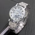 New Trending Luxury Analog Skeleton Quartz Stainless Steel Watch For Girls & Watch For Women With Box. 