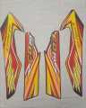 Tanki Tapa Sticker 2020 Model Honda 70  ( COMPLETE SET ). 