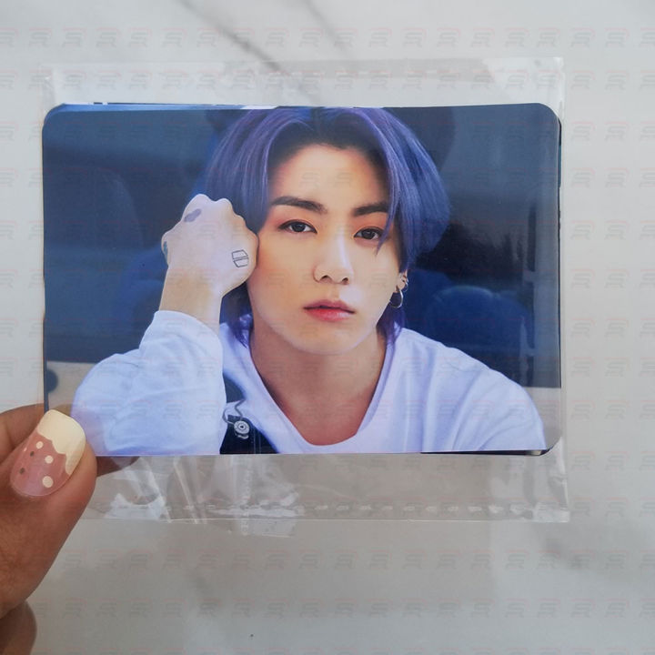 BTS Album Photocards Pack of 7 for Deco - Double side Album With Logo Large