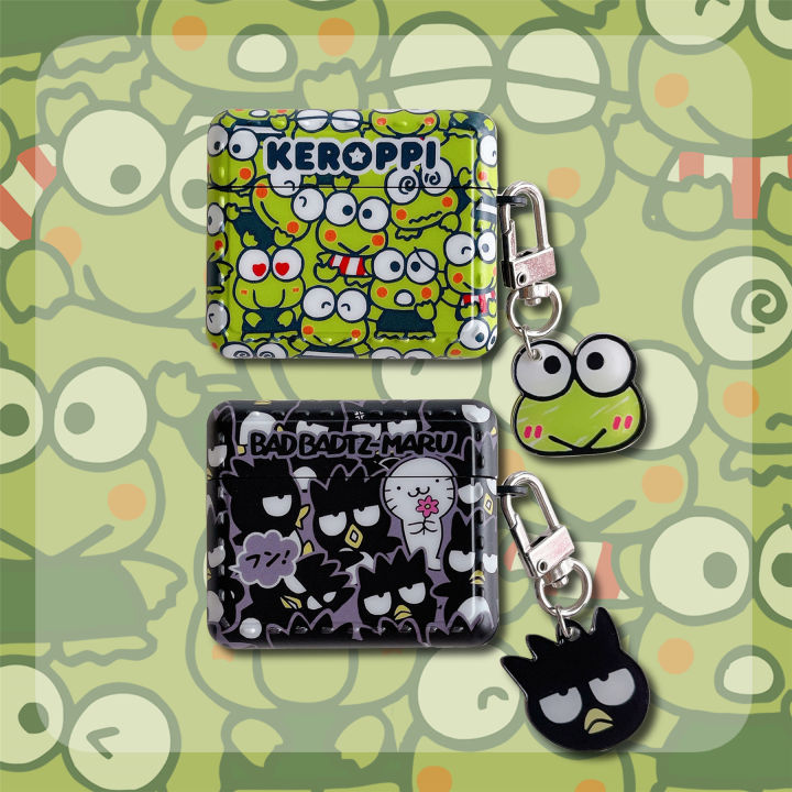 Funny Cartoon Keroppi Bad Badtz-maro Earphone Case for Airpods 3 2 1 Pro 2 Wireless Bluetooth Earphone Cover Cute Soft TPU Shell