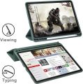 iPad 7th/8th/9th Generation Cover with Pencil Holder, Trifold Stand Protective Case. 