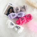 Julystar 1pc Fashion Women Cute Band Embroidered Coral Fleece Wash Face Bath Hair Holder Elastic Headband Girls Hair Accessories. 