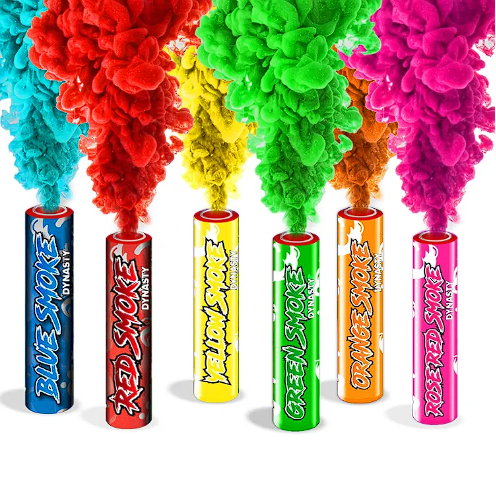 High Quality 1 box  smok Birthday Celebration Color_smoke Flare Stick Colour Shell For Party Wedding Birthday Decoration Set Items Accessories
