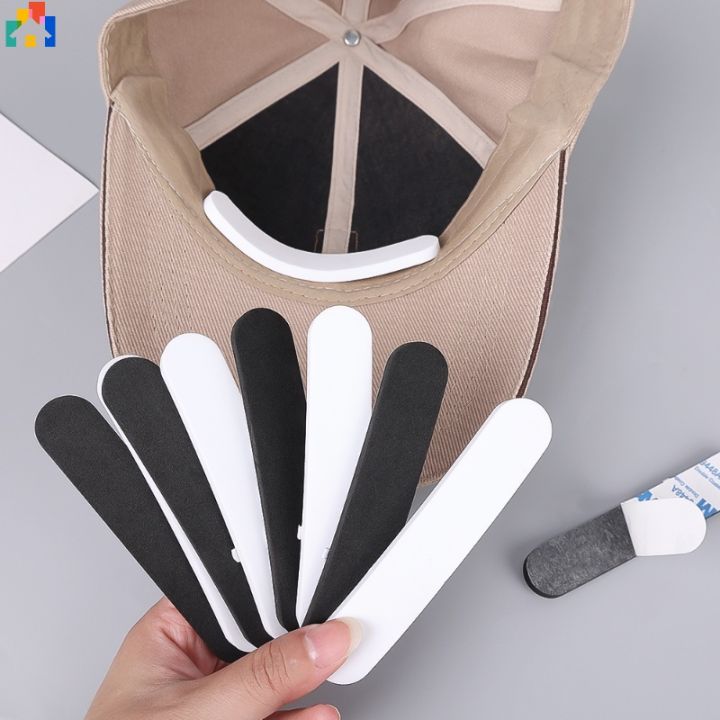 5pcs Invisible Self-Adhesive Hat Size Reducer Strip Stickers Cap Inner Anti-dirty Sweat Absorbing Pads Hats Adjust Size Accessories