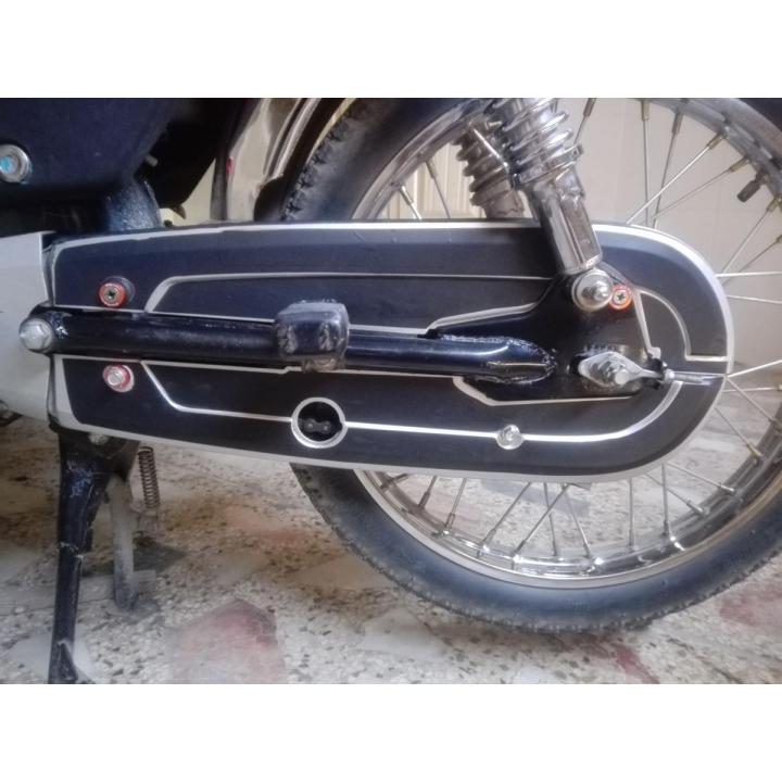 CHAIN COVER  sticker kit for 70cc bike all types.....matt black bolor....all colors avlbl on demand