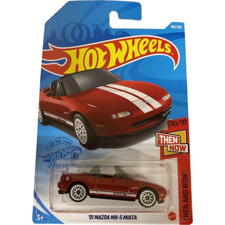 Original Die Cast Hotwheels '91 Mazda MX 5 Miata - Then and Now 10/10 [2021 Treasure Hunt!] 190/250