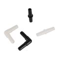 Aquarium Tubing Connectors（10Pcs）Air Pump Line Joints Plastic Aquarium Air Pump Line Tubing Joints T/Straight/Elbow/Y Connectors. 