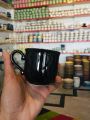 12 piece imported quality black fine porcelain cups saucers set | teacups set | cups saucer set | 180 ml tae cups. 