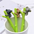 【Funny Bunny Toy Store】3pcs Koala Gel Pen Green Branch Ink Pens 0.5mm Kids Writing. 