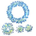 4 Pcs/Set Vivid Cloth Hawaii Flower Garland Wreath Head Neck Hand Decoration. 