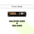 GOLDEN FUJI KITCHEN HOOD - 90CM/35INCHES - PURE COPPER MOTOR - HAND GESTURE SENSOR + TOUCH CONTROL - GF525. 