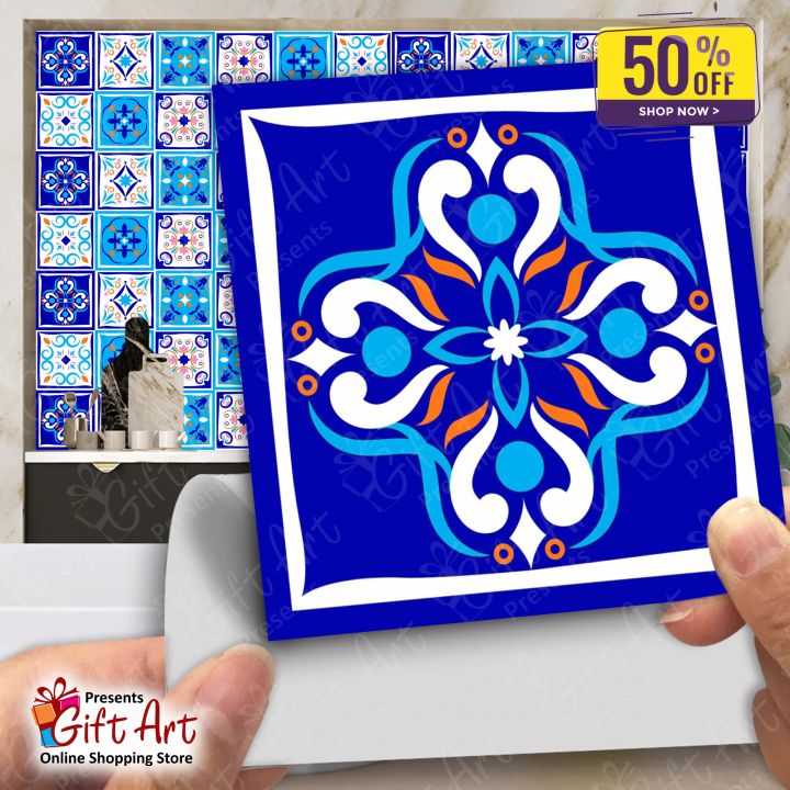 Gifts%20Art%20-%20%20Tile%20Stickers%20Pack%20of%206%20/%2012%20/%2024%20/%2048%20/%20102%20Pcs.%2012x12%20cm%20Blue%20Pattern%20Design%20Wall%20Decorative%20Self%20Adhesive%20Tiles%20Stickers%20Bathroom%20Kitchen%20Sticker%20Wall%20Wallpaper%20Border%20Decoration%20-%20Image%203