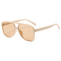 Killer Bzzo Fashion Pilot Oversized Sunglasses Woman Personality Double Bridges Sun Glasses Female Retro Leopard Orange Mirror Eyewear. 