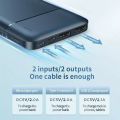 100% Original REMAX RPP-96 2 USB 10,000mAh LANGO SERIES POWER BANK 2.1A 5V Black Color. 