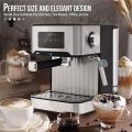 Orvica / Lexical Espresso Coffee Maker Machine for Home Office Restaurant Cafe Automatic Digital Display and setting Steam Milk Froth Multi Espresso Coffee Maker 1.6 L. 