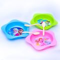 3 Pcs Cartoon Plate / Bowls with 3 Spoon Set Cereal, Bowl for Kids. 