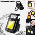 COB Keychain Flashlight / Keychain Light COB Mini - 3 Light Modes Portable Pocket Light with Folding Bracket Bottle Opener and Magnet Base for Fishing - Mini COB Light. 