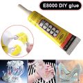 Clear Glue (E8000), Black Strong Glue (T7000), Best for Mobile LCD Repair Pasting, Jewelry, Plastic Items.. 