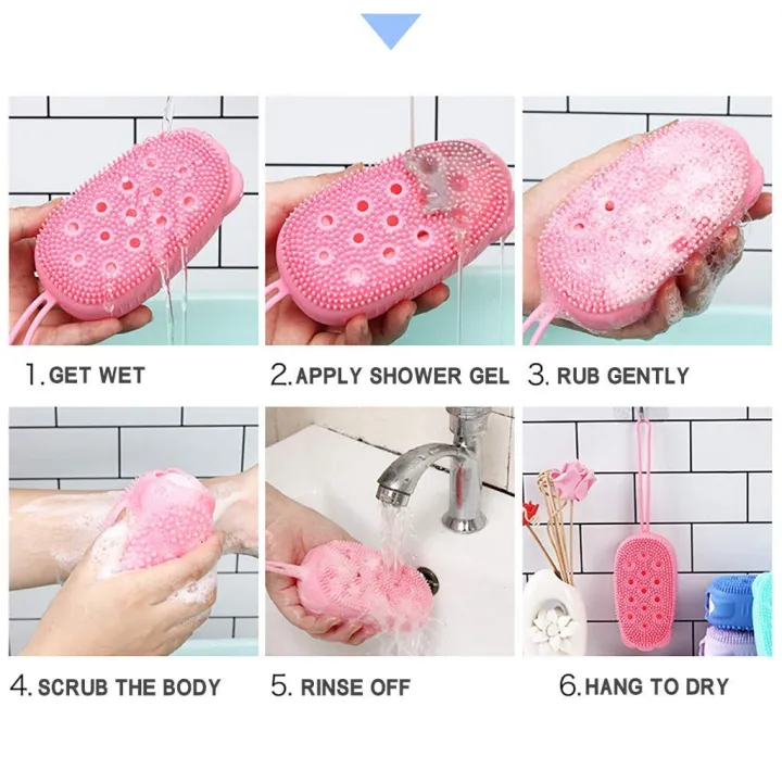 Silicone%20Body%20Scrubber%20Brush%20%7C%20Double%20Sided%20Bubble%20Bath%20Shower%20Brush%20%7C%20Soft%20Silicone%20Exfoliating%20Body%20Scrubber%20%7C%20Massage%20&%20Deep%20Cleaning%20Bath%20Brush%20%7C%20Body%20Wash%20Cleaning%20Tool%20-%20Image%203