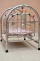 New Born Baby Swing Bed in Silver Chrome with Soft Mattress - Royal Look New Edition. 