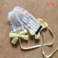 Lolita Tiara Headband Lolita Lace Bow knot Ribbon Maid Diy Headband. 