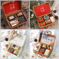 Resin Handheld Rattan Woven Basket Bridesmaid Handcrafted Durable Bamboo Woven Birthday Gift Box Portable Natural Empty Box for Home decor Storage Gift packaging Wedding favors Bridesmaid gifts. 