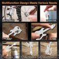 12 in 1 Keychain Multi-Tool, Mini Tool Gear Bottle Opener Screwdriver for Camping Survival Durable Easy to Use. 