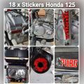 18 Sticker Honda 125cc Universal Vinyl kit. 