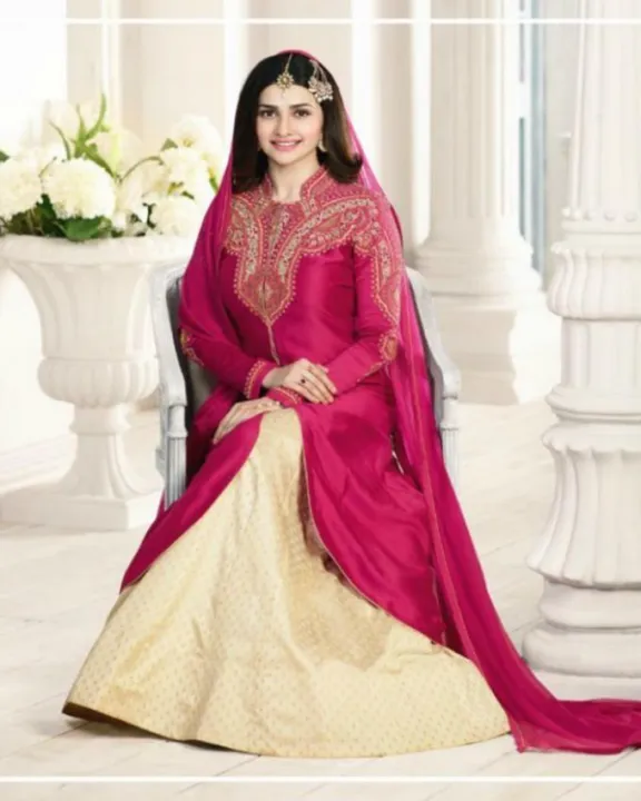 Shocking%20Pink%20Georgette%20Embroidered%20Semi-Stitched%20Lengha%20Suit%20For%20Women%20-%203%20Pcs%20Parachi-51005%20-%20Image%204