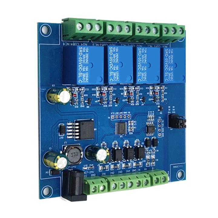 Modbus Rtu 4 Way Relay Module 7 24v Relay Module Switch Rs485 Ttl Input And Output With Anti Modbus Rtu 4 Way Relay Module 7 24v Relay Module Switch Rs485 Ttl Input And Output With Anti