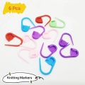 6 Pieces Knitting Crochet Locking Stitch Markers Mix Color. 