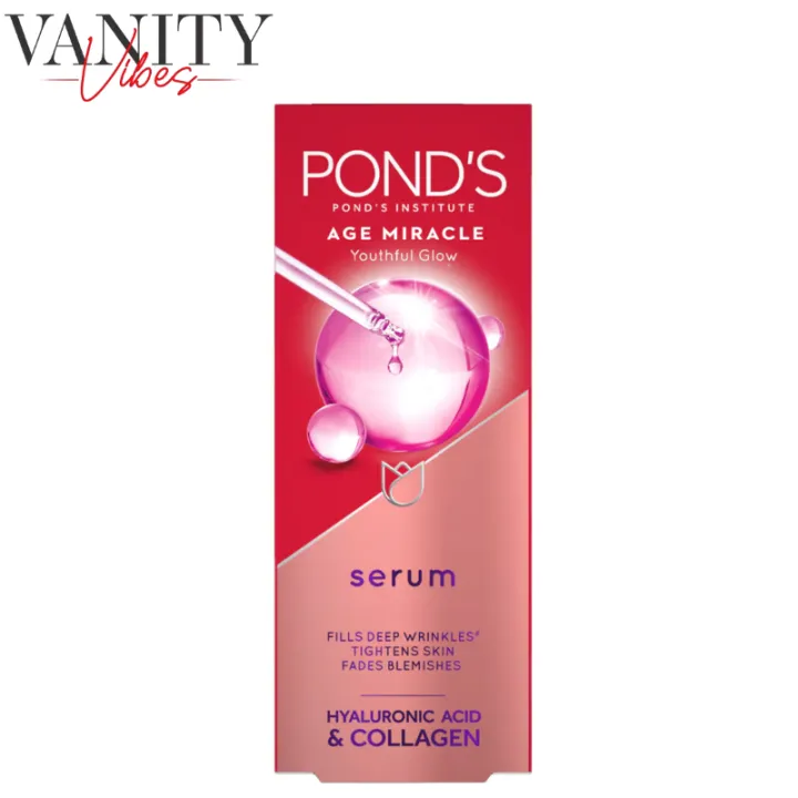 Pond’s Age Miracle Youthful Glow Hyaluronic Acid & Collagen Serum 30ml ...