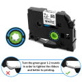 BataBata 1Pcs tze tape 6mm/9mm/12mm 231 221 211 Label Tape Compatible for Brother P-Touch Label Maker for TZ TZE 131 231 335 631 Ribbon. 