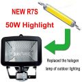 NEW LED R7S 118MM 50W Superbright Powerful Spotlight 78mm118mm AC220V 110V COB Lamp Bulb Glass Tube Replace Halogen Lamp Light. 