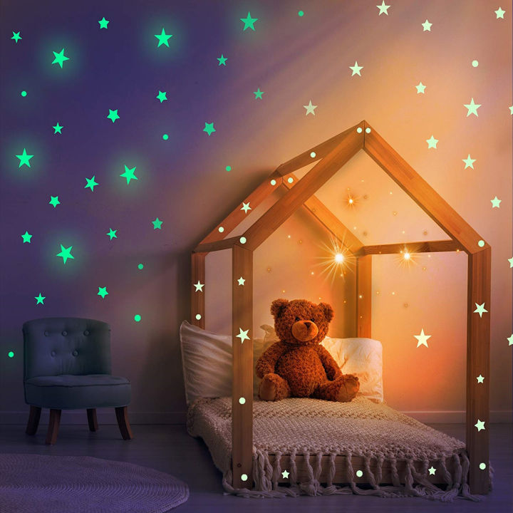 Pack%20of%203D%20Glowing%20Dark%20Wall%20Star%20Stickers%20for%20Kids%20Baby%20Room%20Ceiling%20Home%20Decor,%20Multi-Color%20Plastic,%20Fluorescent,%20Easy%20Stick,%2025%20to%20100%20Pcs%20-%20Image%203