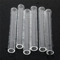 6 Pcs 4inch Clear Borosilicate Glass Tube 12mm OD 8mm ID 2mm Thick Glass Blowing Tubes with Cleaning Brush Easy to Use. 