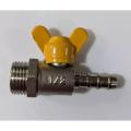 Ball Valve with Gas Nozzle 1/2 & 1/4 Side Pipe Nozzle | Stainless Steel Material | Durable & Rust-Resistant | Ideal for High-Pressure Applications | Reliable Gas Flow Control | Perfect for Home, Industrial & Commercial Use. 