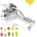 Manual Juice Squeezer Aluminum Alloy Heavy-Duty Hand Pressed Fresh Juice Extractor. 