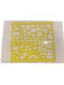 Pack of 2 Kids Stencil Scale Set Best Quality | Shape Stensils For Easy Shapes Drawing And Learning. 