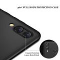 Huawei Y6 Prime 2019 MATTE BLACK FLEXIBLE TPU CASE SLIM COVER - SHOCKPROOF. 