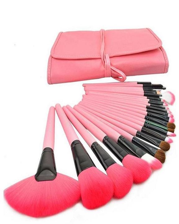 12%20Pieces%20Makeup%20Brushes%20Set%20With%20Beautiful%20Pink%20Pouch%20-%20Image%203