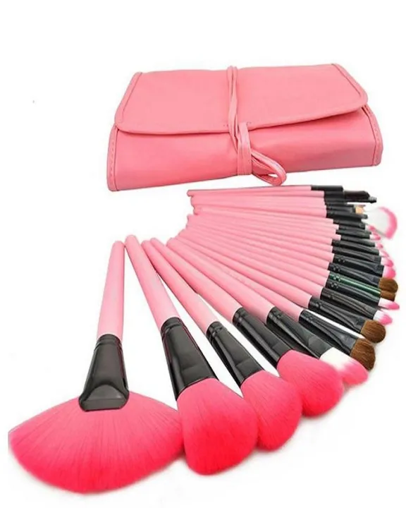 12%20Pieces%20Makeup%20Brushes%20Set%20With%20Beautiful%20Pink%20Pouch%20-%20Image%203