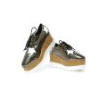 Metallic Patent Leather Sneakers For Women. 