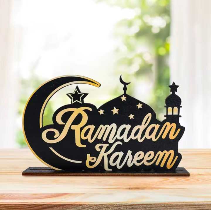 Mister Traders Brand Acrylic Ramadan Kareem Table Stand I Ramzan Decoration Items I Ramadan Decorations I Ramadan Decorations Item I Home Decoration I Decorating Items I Decorating Items For Home I Home Decor I Wall Decoration Items