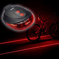 Bicycle 2 Laser light and 5 LED Flashing Lamp Rear Cycling Bicycle Tail Safety Warning Light. 
